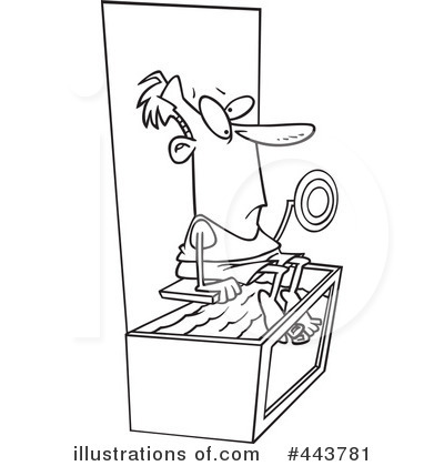 Royalty-Free (RF) Dunk Tank Clipart Illustration by Ron Leishman - Stock Sample