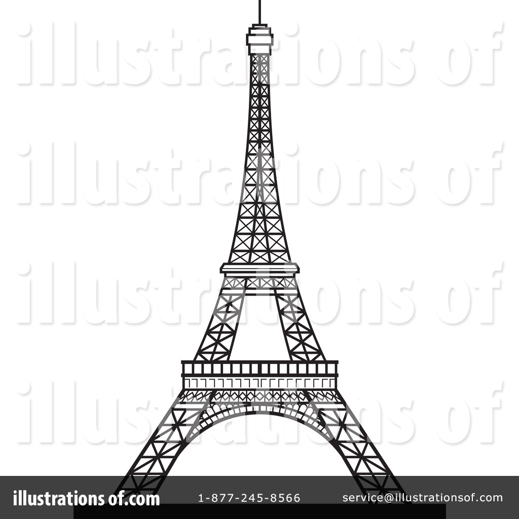 Royalty-Free (RF) Eiffel Tower Clipart Illustration by Lal Perera - Stock Sample