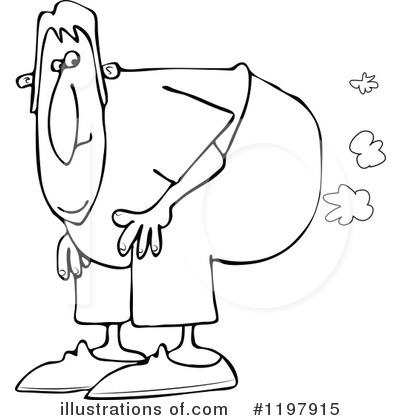 Royalty-Free (RF) Fart Clipart Illustration #1197915 by Dennis Cox