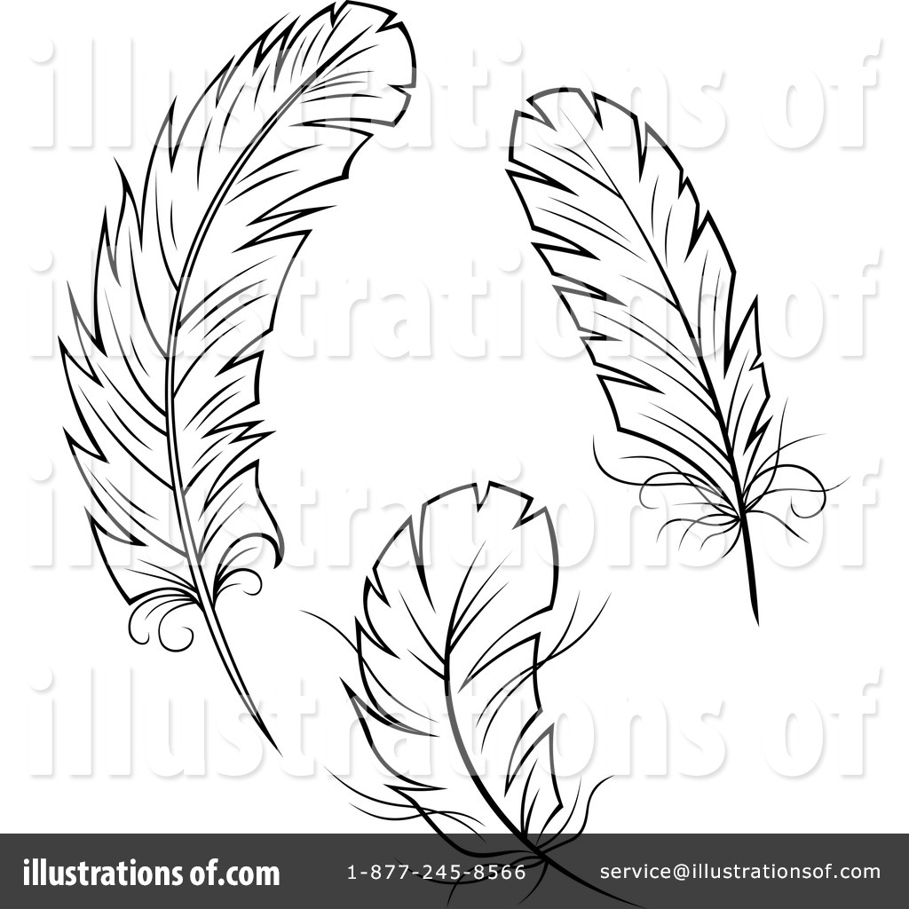 Royalty-Free (RF) Feathers Clipart Illustration by Vector Tradition SM - Stock Sample