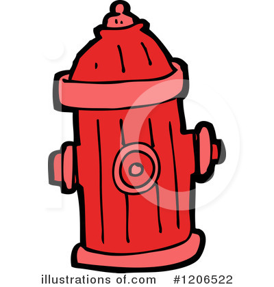 Royalty-Free (RF) Fire Hydrant Clipart Illustration #1206522 by lineartestpilot