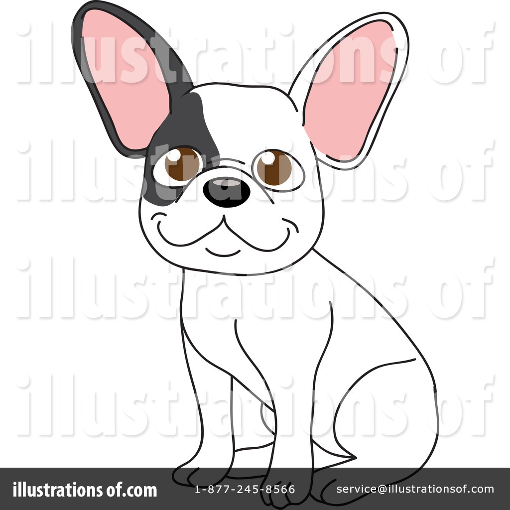 Royalty-Free (RF) French Bulldog Clipart Illustration by Rosie Piter - Stock Sample