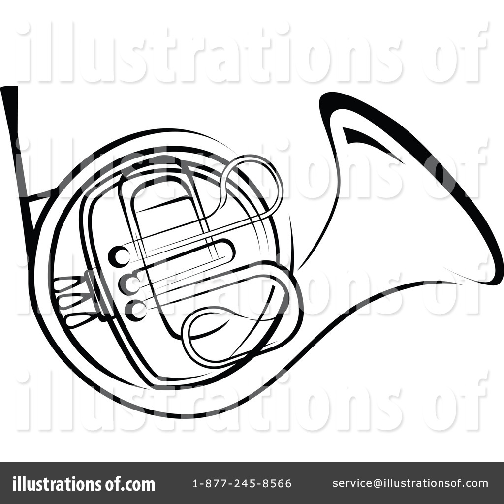 Royalty-Free (RF) French Horn Clipart Illustration #1064429 by Vector Tradition SM