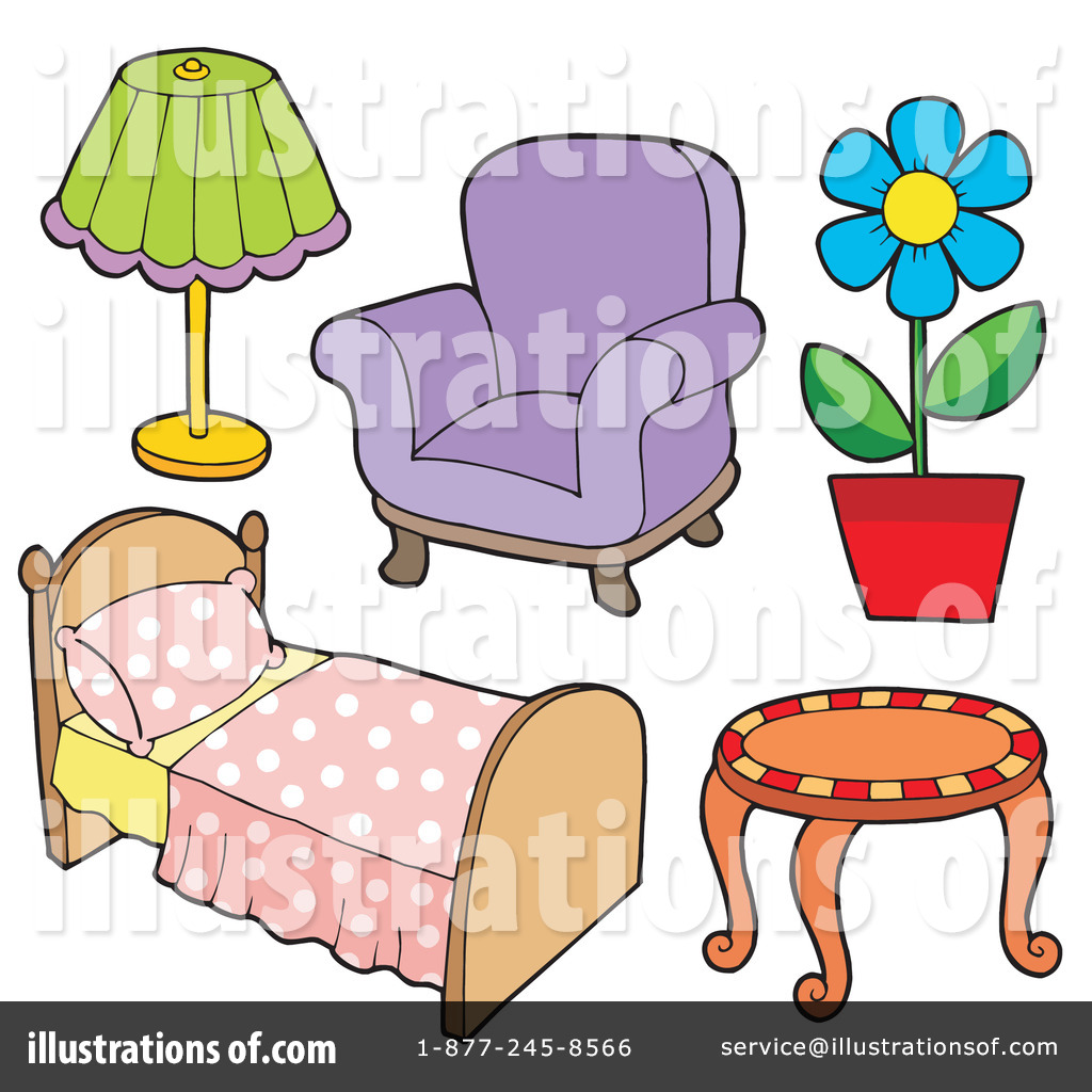 Royalty-Free (RF) Furniture Clipart Illustration #213543 by visekart