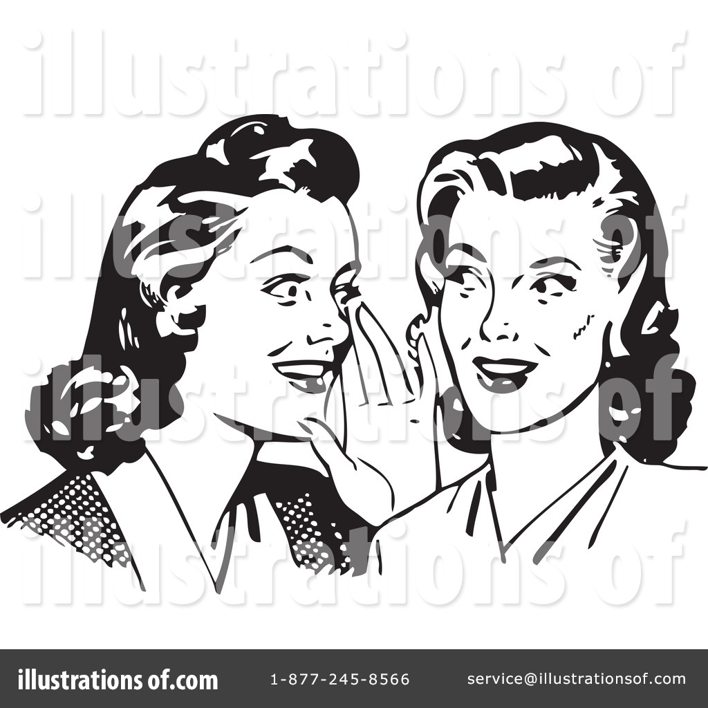 Royalty-Free (RF) Gossip Clipart Illustration #95199 by BestVector