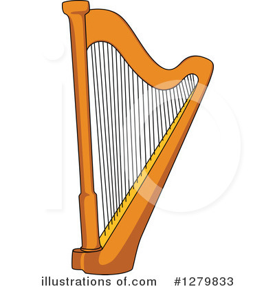 Royalty-Free (RF) Harp Clipart Illustration by Vector Tradition SM - Stock Sample