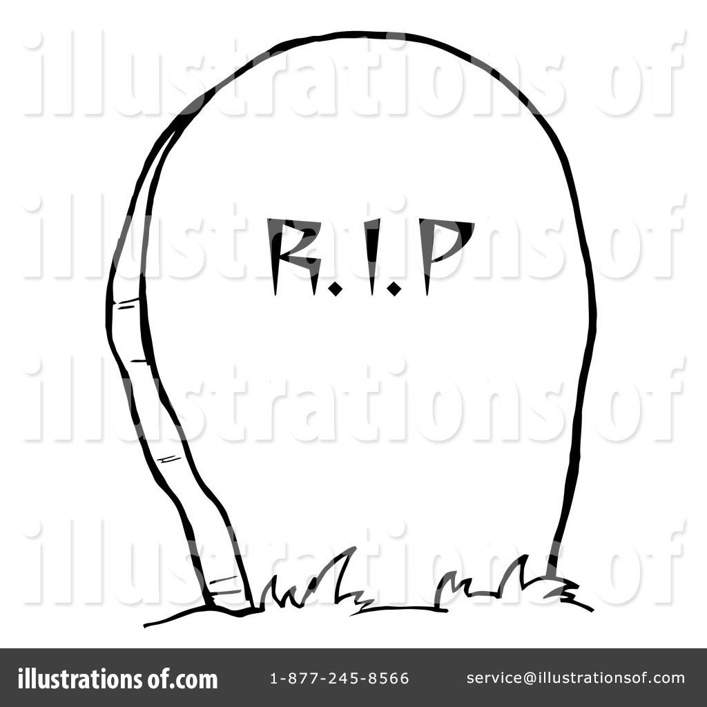 Royalty-Free (RF) Headstone Clipart Illustration #226843 by Hit Toon