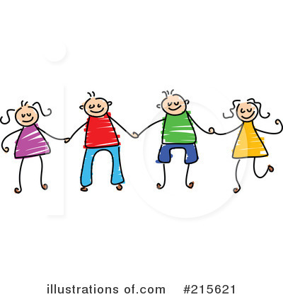Royalty Free Rf Holding Hands - Kids Holding Hands Clip Art