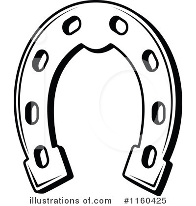 horse shoe clipart black and 