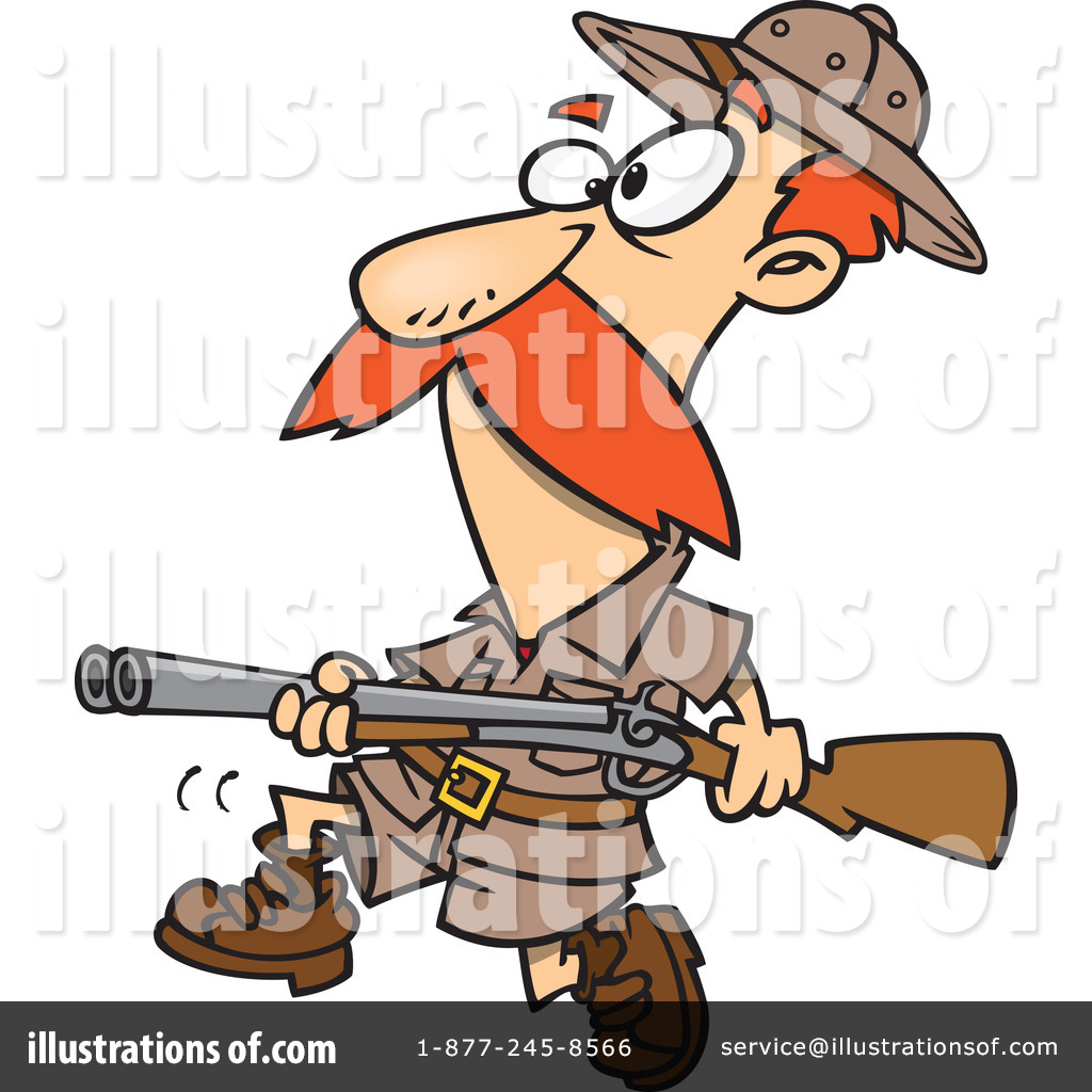 Royalty-Free (RF) Hunter Clipart Illustration #1063554 by Ron Leishman