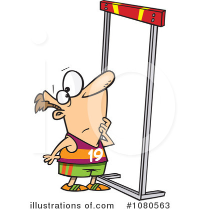 Royalty-Free (RF) Hurdle Clipart Illustration #1080563 by Ron Leishman