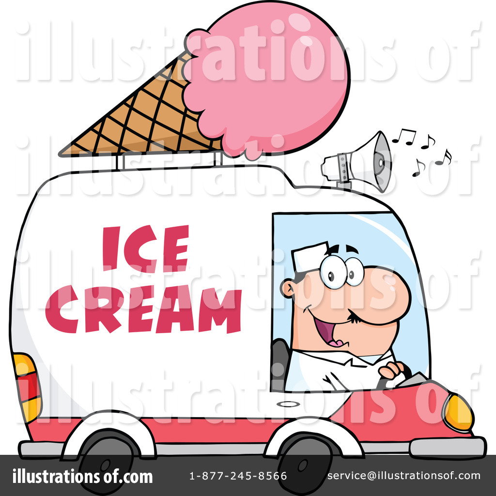 Royalty-Free (RF) Ice Cream Truck Clipart Illustration #1253346 by Hit Toon