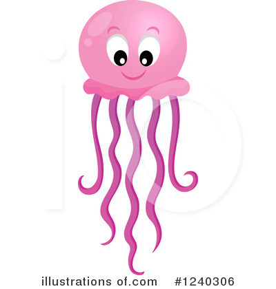 Clipart of a Jellyfish