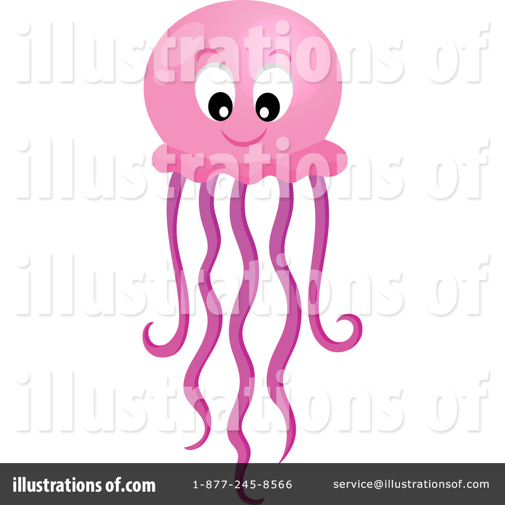 Royalty-Free (RF) Jellyfish Clipart Illustration #1240306 by visekart