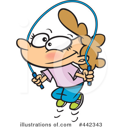Royalty-Free (RF) Jump Rope Clipart Illustration by Ron Leishman - Stock Sample