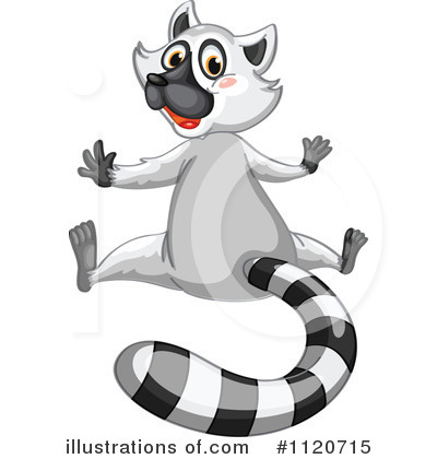 ... Cartoon Lemur Running - A