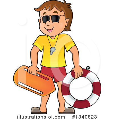 Royalty-Free (RF) Lifeguard Clipart Illustration #1340823 by visekart