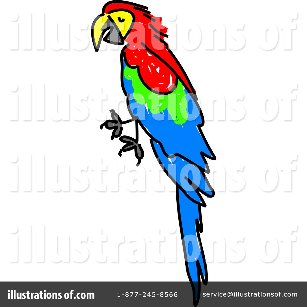 Royalty-Free (RF) Macaw Clipart Illustration #41373 by Prawny