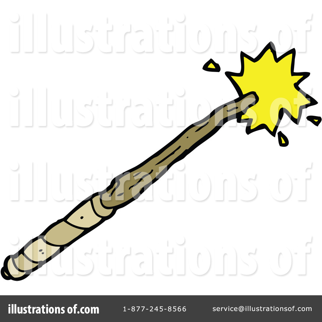 Royalty-Free (RF) Magic Wand Clipart Illustration #1227282 by lineartestpilot