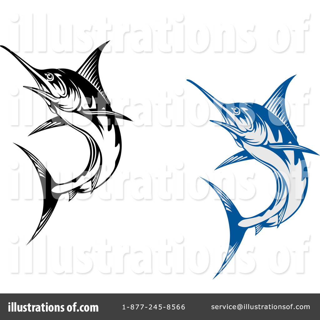 Royalty-Free (RF) Marlin Clipart Illustration by Vector Tradition SM -  Stock Sample