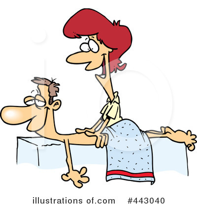 Royalty-Free (RF) Massage Clipart Illustration #443040 by Ron Leishman