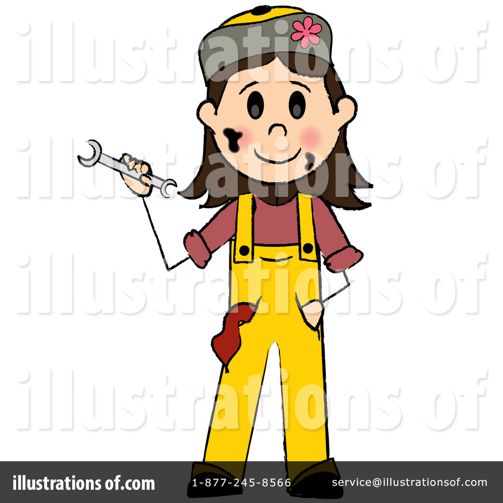 Royalty-Free (RF) Mechanic Clipart Illustration #76538 by Pams Clipart