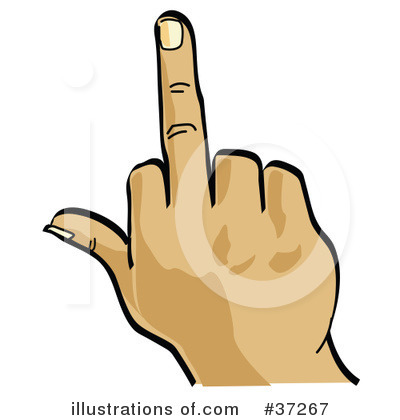Royalty-Free (RF) Middle Finger Clipart Illustration by Andy Nortnik - Stock Sample