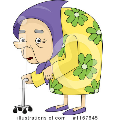 Royalty-Free (RF) Old Woman Clipart Illustration #1167645 by BNP Design Studio