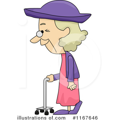 Pretty Old Lady Clipart