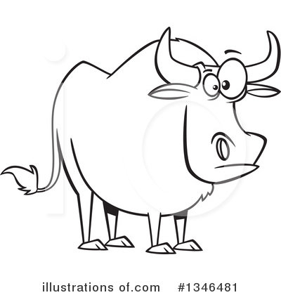 Royalty-Free (RF) Ox Clipart Illustration #1346481 by Ron Leishman