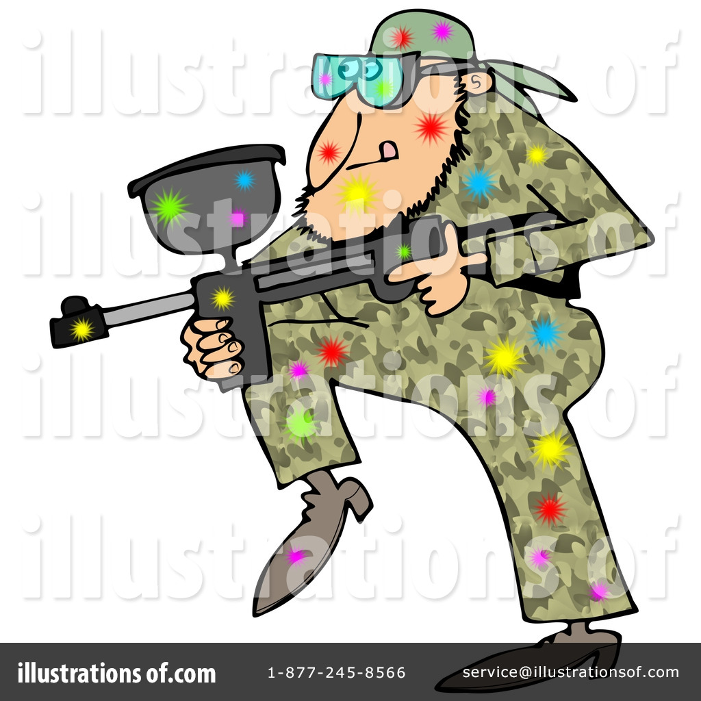 Royalty-Free (RF) Paintball Clipart Illustration #1221473 by Dennis Cox