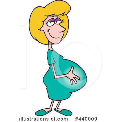 Royalty-Free (RF) Pregnant Clipart Illustration #440009 by Ron Leishman