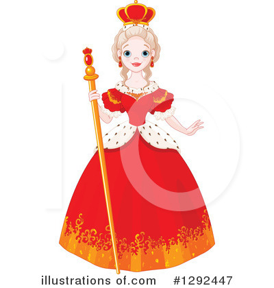Royalty-Free (RF) Queen Clipart Illustration #1292447 by Pushkin