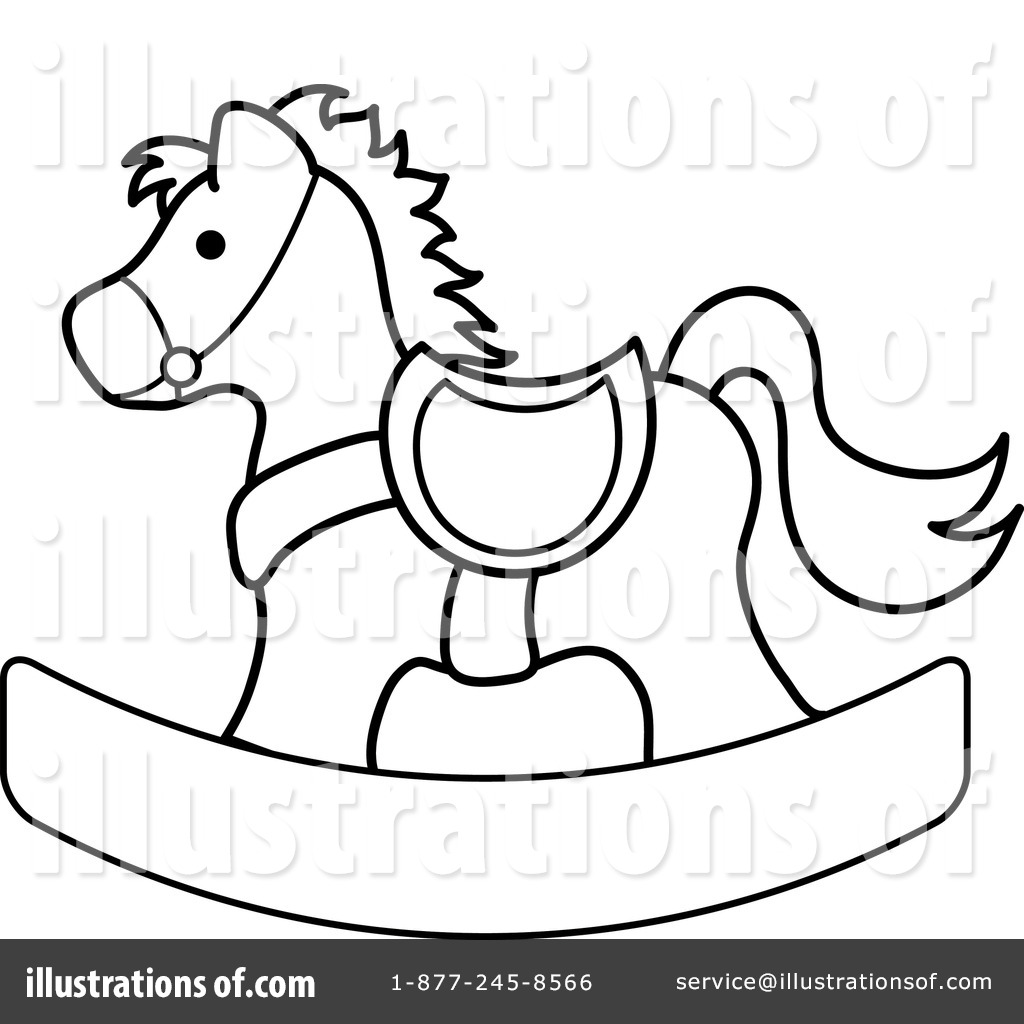 Royalty-Free (RF) Rocking Horse Clipart Illustration by Pams Clipart - Stock Sample