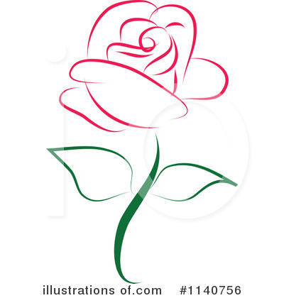 Royalty-Free (RF) Rose Clipart Illustration #1140756 by Vitmary Rodriguez