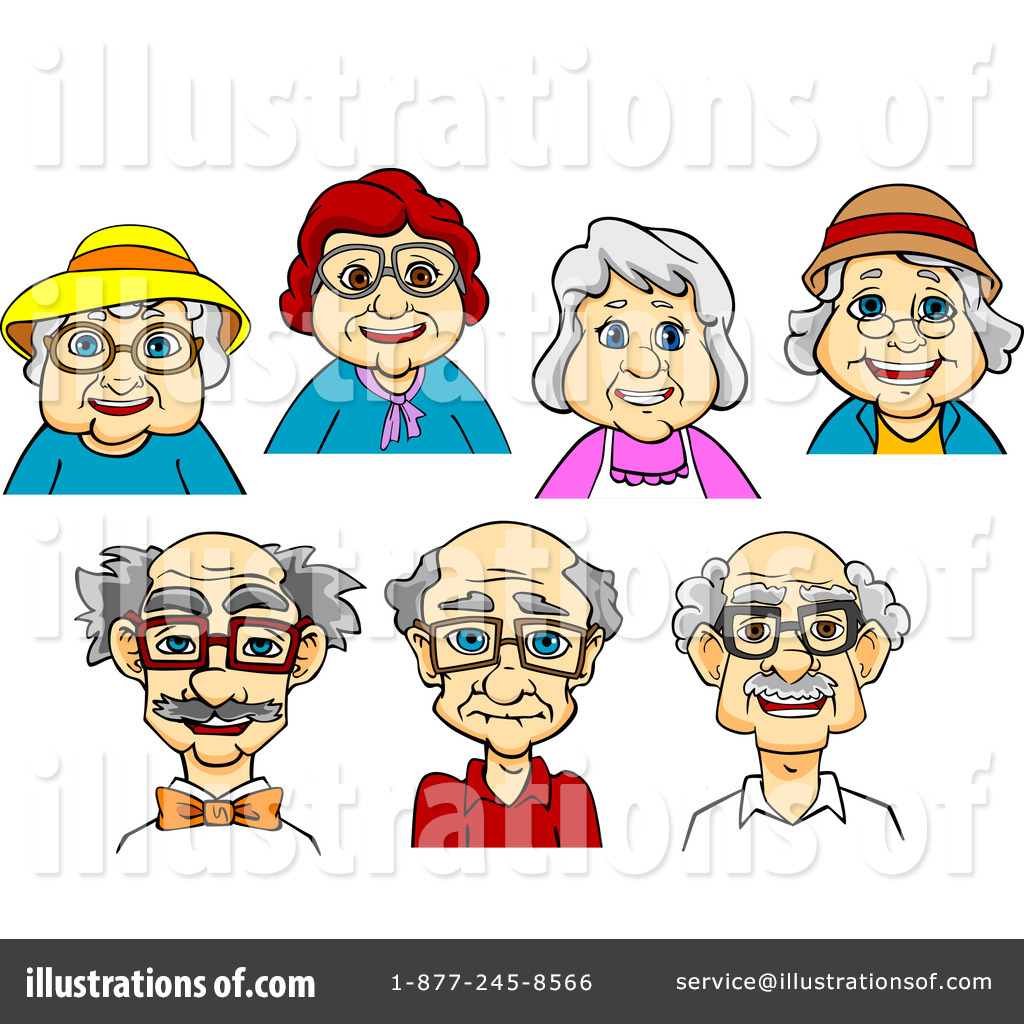 Royalty-Free (RF) Senior Citizen Clipart Illustration #1300144 by Vector Tradition SM
