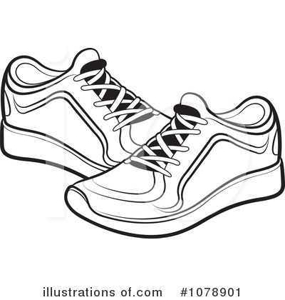 Royalty Free Rf Shoes Clipart Illustration By Lal Perera Stock