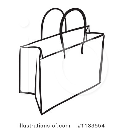 Royalty Free Rf Shopping Bag Clipart Illustration By Colematt