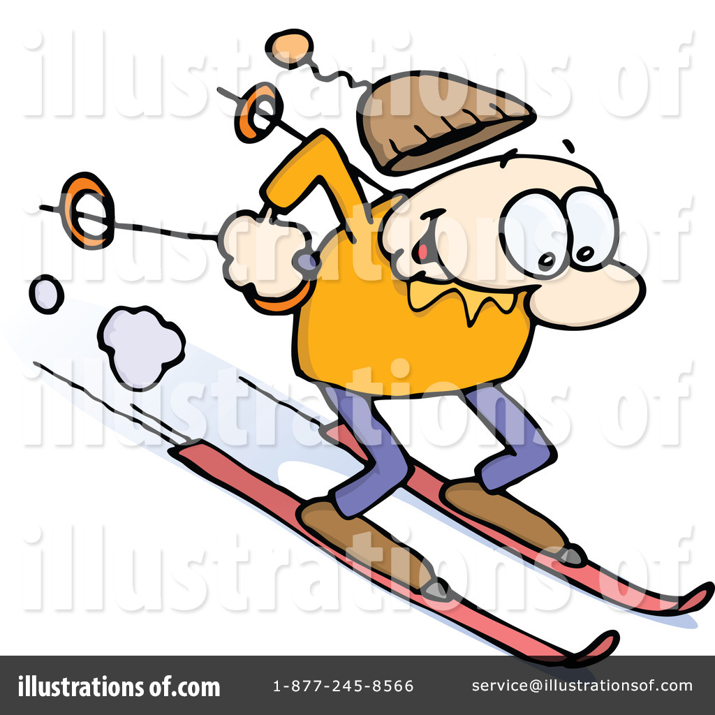 Royalty-Free (RF) Skiing Clipart Illustration #30322