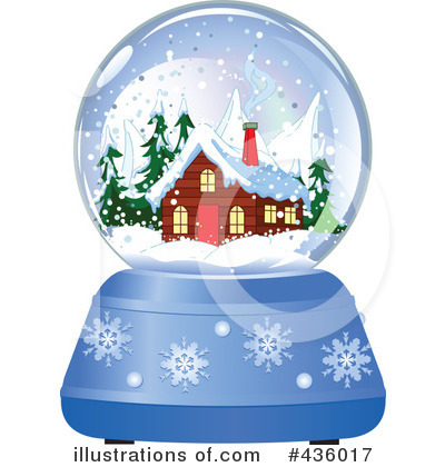 Royalty-Free (RF) Snow Globe Clipart Illustration #436017 by Pushkin