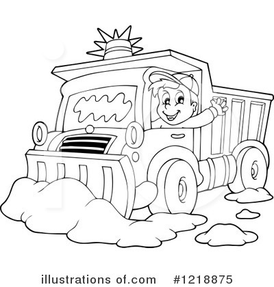 Royalty-Free (RF) Snow Plow Clipart Illustration #1218875 by visekart