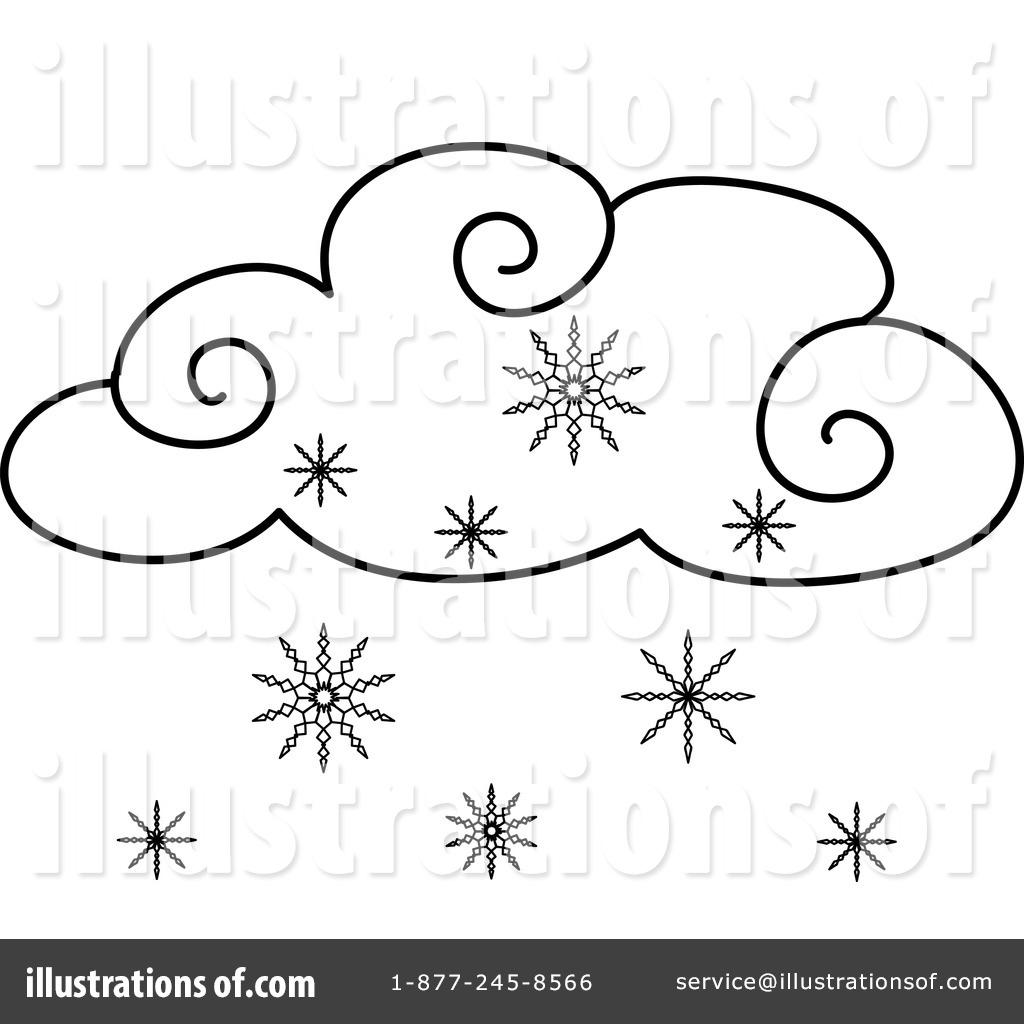Royalty-Free (RF) Snowing Clipart Illustration #433850 by Pams Clipart