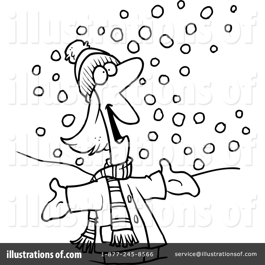 Royalty-Free (RF) Snowing Clipart Illustration #441868 by Ron Leishman