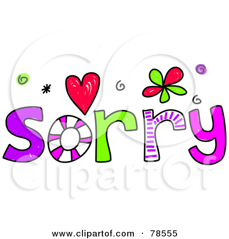 Royalty Free (RF) Sorry Clipart, Illustrations, Vector Graphics #1