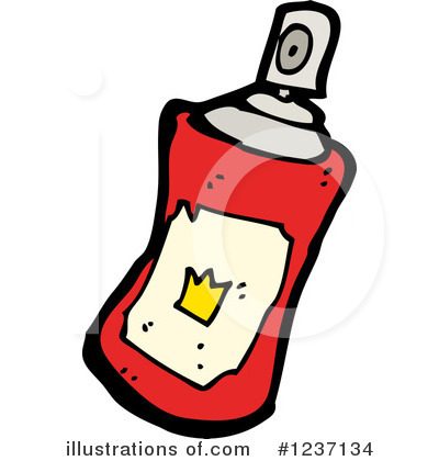 Royalty-Free (RF) Spray Paint Clipart Illustration #1237134 by lineartestpilot