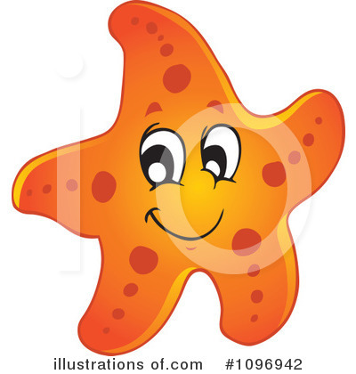 Royalty-Free (RF) Starfish Clipart Illustration #1096942 by visekart