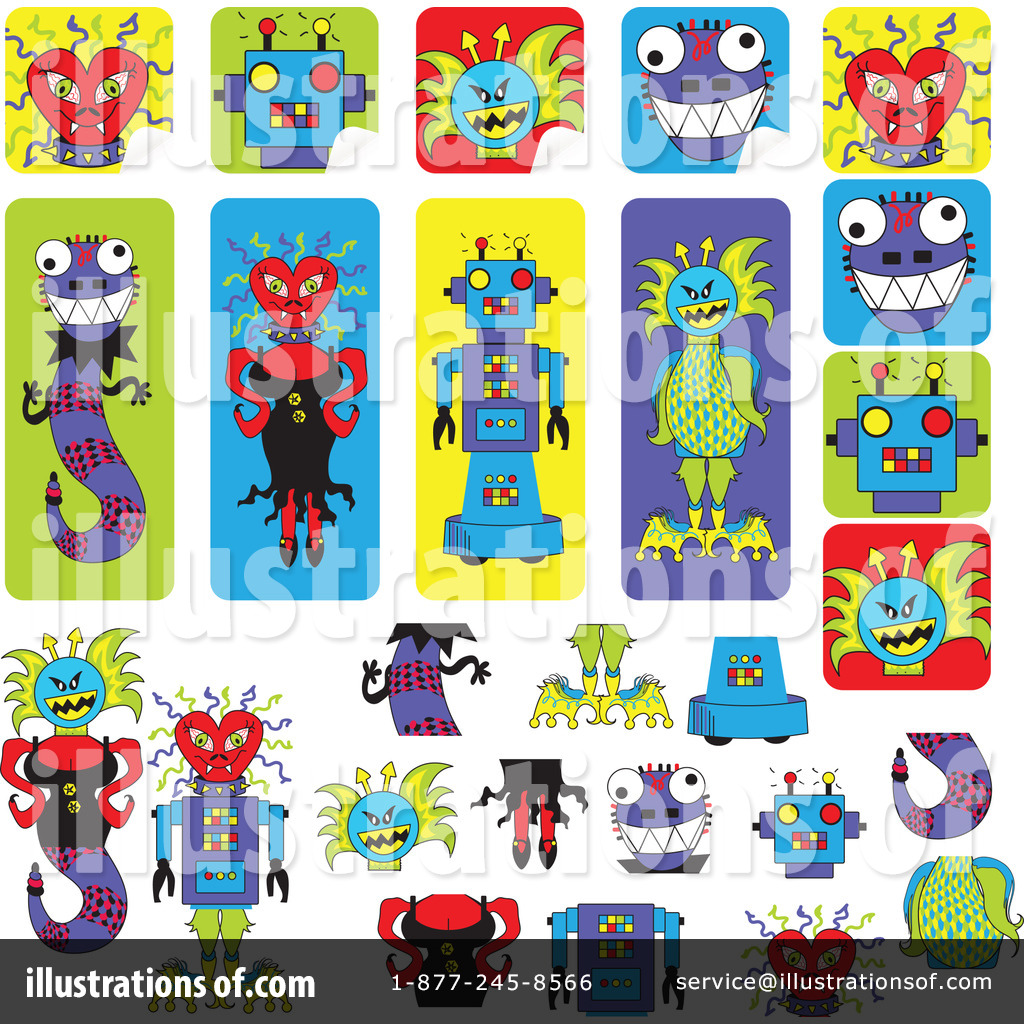 Royalty-Free (RF) Stickers Clipart Illustration #72071 by inkgraphics