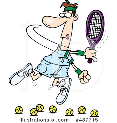 Royalty-Free (RF) Tennis Clipart Illustration #437715 by Ron Leishman