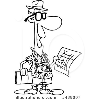 Royalty-Free (RF) Tourist Clipart Illustration #438007 by Ron Leishman