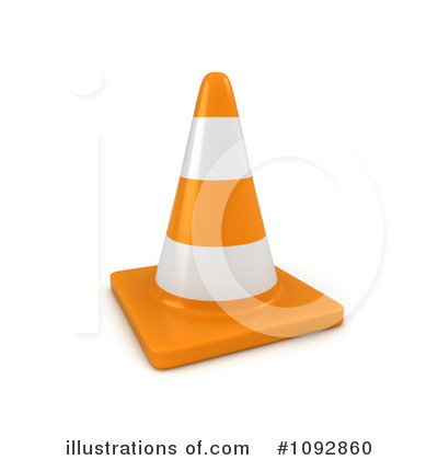 Royalty-Free (RF) Traffic Cone Clipart Illustration #1092860 by BNP Design Studio